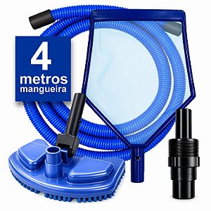 Kit Acessórios Limpeza Piscinas Inflável E Estrutural - 4 Metros