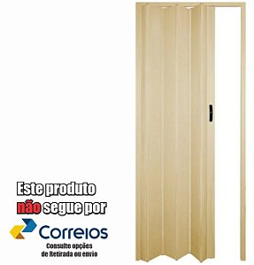 PORTA SANFONADA PERLEX PVC 96 X 210 BEGE