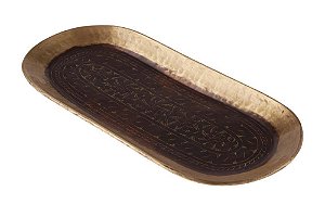Bandeja de Bronze Oval Tray 50cmx23cm Vênus Victrix