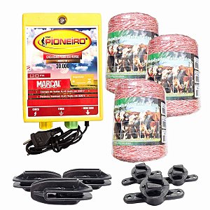 Kit Eletrificador Rural Cerca Eletrica Gado cavalos  Completo - 1500 M