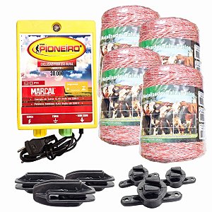 Kit Eletrificador Rural Cerca Eletrica Gado cavalos  Completo - 2000 M