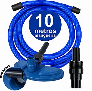 Kit Mangueira 10 M + Aspirador - Universal - Reduz em ate 60% consumo da agua na aspiração