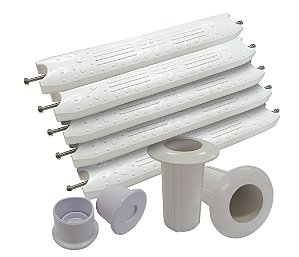 Kit para reposição Escada de Piscina 05 Degrau - ABS - Completo