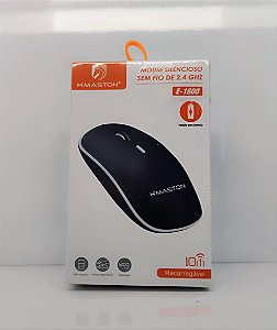 Mouse Recarregável H'maston 1600 Preto