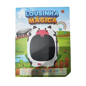 Lousa Mágica Vaquinha 10 Polegadas Com Caneta Magnética