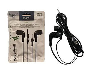 Fone de Ouvido Intra-Auricular com Microfone - Altomex - F-060 preto