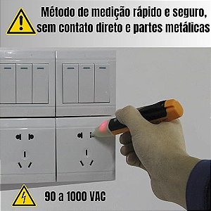 Caneta Teste Detectora Tensão Voltagem Sinal Sonoro