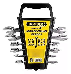 Kit De Chave De Boca 6 Peças 12 Combinações De Aço Inox