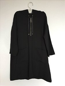 Blusão preto com capuz (G) - Zara
