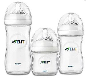 Kit 3  Mamadeiras Anti-Cólica Moldelo Pétala  125 - 260 - 330ML - Philips Avent