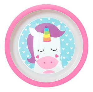 Prato Raso Animal Fun Unicórnio - Buba