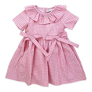 Vestido Infantil 2 Laços Rosa