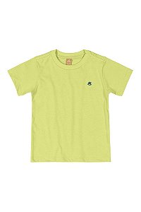 Camiseta Infantil Lisa - Manga Curta - Verde Limão