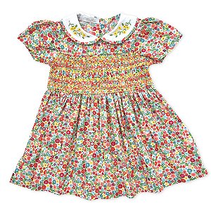 Vestido Casinha de Abelha Floral Liberty