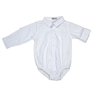 Body Camisa Manga Longa Cambraia Branca - Petit Nini | Oferta de Acessórios  e Roupas para Bebês e Crianças