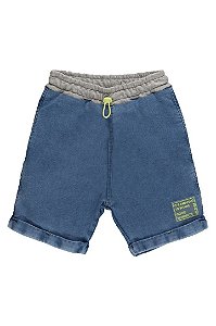 Bermuda Infantil Masculina Jeans - Faded Denim