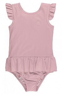 Maio Infantil em Malha UV Rosa Flúor