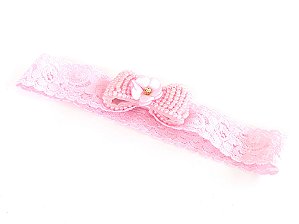 Trança com Laço Rosa e Strass Roana - Petit Nini  Oferta de Acessórios e  Roupas para Bebês e Crianças