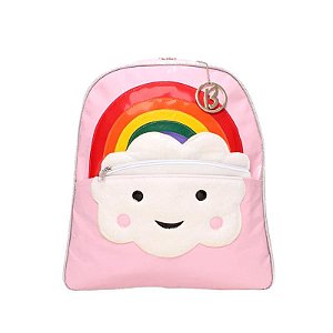 Mochila Escolar Nuvem Rosa