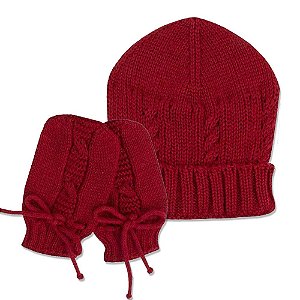 Kit Gorro e Luva para Recém Nascido