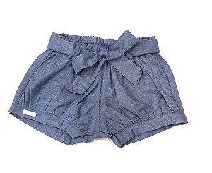 Shorts Bebê Feminino Jeans - Tam M ao 1