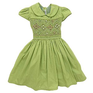 Vestido Casinha de Abelha Verde Maçã - Tamanho 2