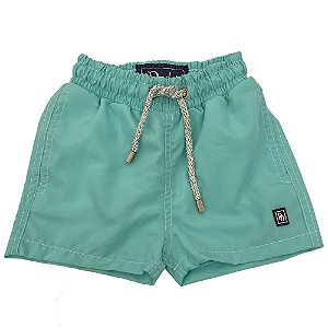 Shorts Nylon Infantil Verde Água