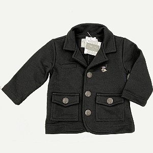 Blazer Infantil Moletom Preto - Tam M