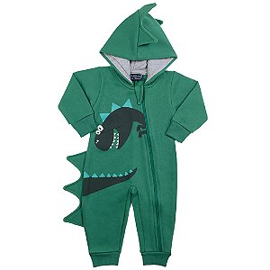 Pijama Infantil Macacão Dino - Tam 1 ao 8