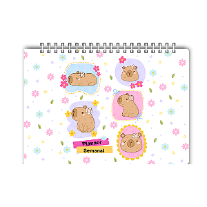Bloco Semanal minha semana Organizada da Capivara