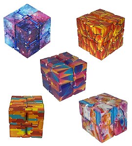 Infinity Cube - Cubo Infinito Colorido Fidget Anti Stress