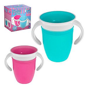Copo de Treinamento Infantil Antivazamento Baby em Silicone