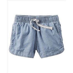 Shorts de cambraia com elástico