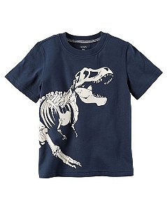 Camiseta Dinossauro Brilha no Escuro