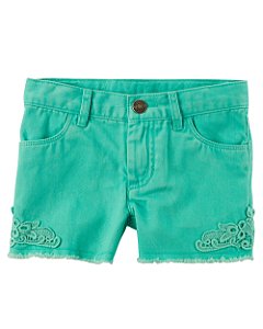 Shorts Jeans Renda Lateral