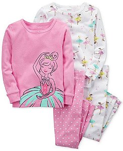 Conjunto Pijama 4 Peças Bailarina