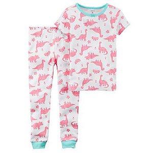 Conjunto Pijama 2 Peças Dinossauro Rosa Carter´s