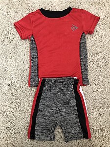 Conjunto 2 Peças (Camiseta e Shorts) Sport Vermelho e Mescla