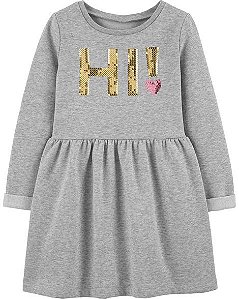 Vestido Manga Longa Hi Paetê