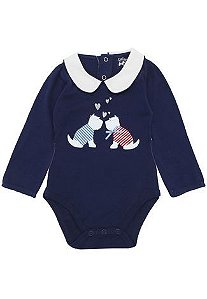 BODY MANGA LONGA CACHORRINHOS AMOR