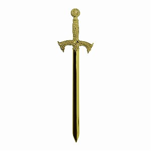 PR-003-D2 - Espada Reta Dourada - Sem Estojo