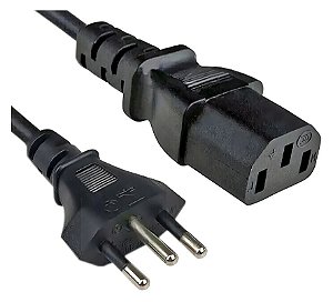 CABO DE FORÇA ENERGIA TRIPOLAR 1,5M PARA FONTE MONITOR PC