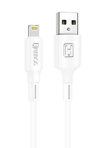 CABO USB TURBO P/ IPHONE SWIFT PRO CB-215i BRANCO - HREBOS