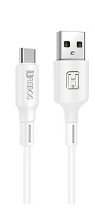 CABO USB TURBO TIPO C SWIFT PRO CB-215C BRANCO - HREBOS