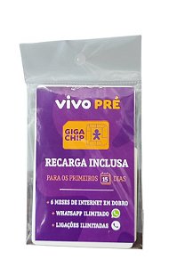 CHIP TRIPLO CORTE PRÉ COM RECARGA - VIVO