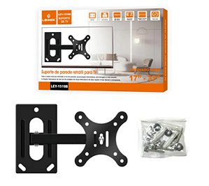 SUPORTE DE PAREDE RETRATIL BARRA TV LEY-1519B- LEHMOX