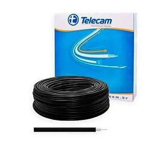 CABO ALTA ISOLAÇÃO 5MM PRETO 50MT - TELECAM