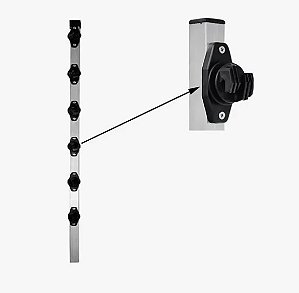 HASTE INDUSTRIAL 1M W 25X25 P/ CERCA ELÉTRICA