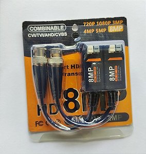 BALUN PASSIVO DE VÍDEO BL-HD-251 8MP - HD
