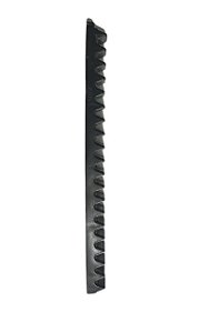 GOMO CREMALHEIRA NYLON 25CM ROSSI ORIGINAL PRETO